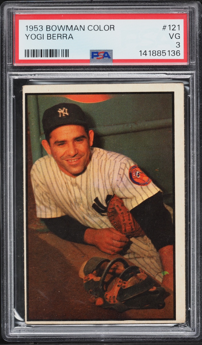 1953 Bowman Color Yogi Berra #121 PSA 3 VG