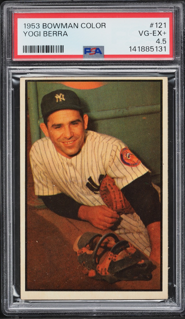1953 Bowman Color Yogi Berra #121 PSA 4.5 VGEX+