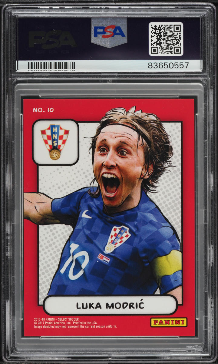 2017 Select Kaboom! Luka Modric #10 PSA 9 MINT - Photo 2