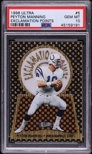 1998 Ultra Masterpiece Peyton Manning ROOKIE 1/1 #416 BGS 9 MINT