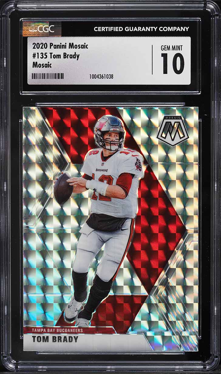 2020 Panini Contenders #12 Tom Brady (Buccaneers) - MGS Graded 10 GEM MINT!