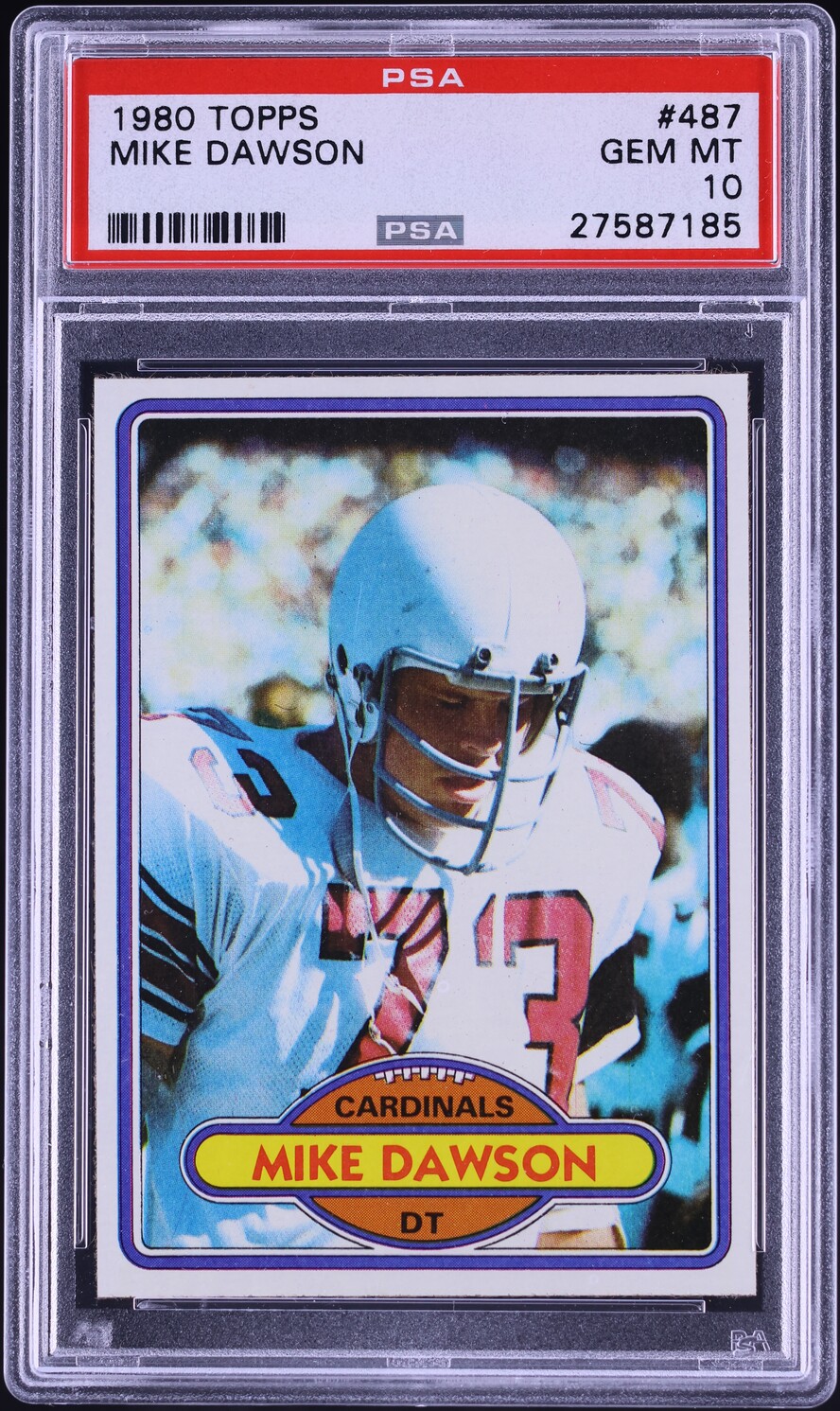 1980 Topps Football Mike Dawson #487 PSA 10 GEM MINT
