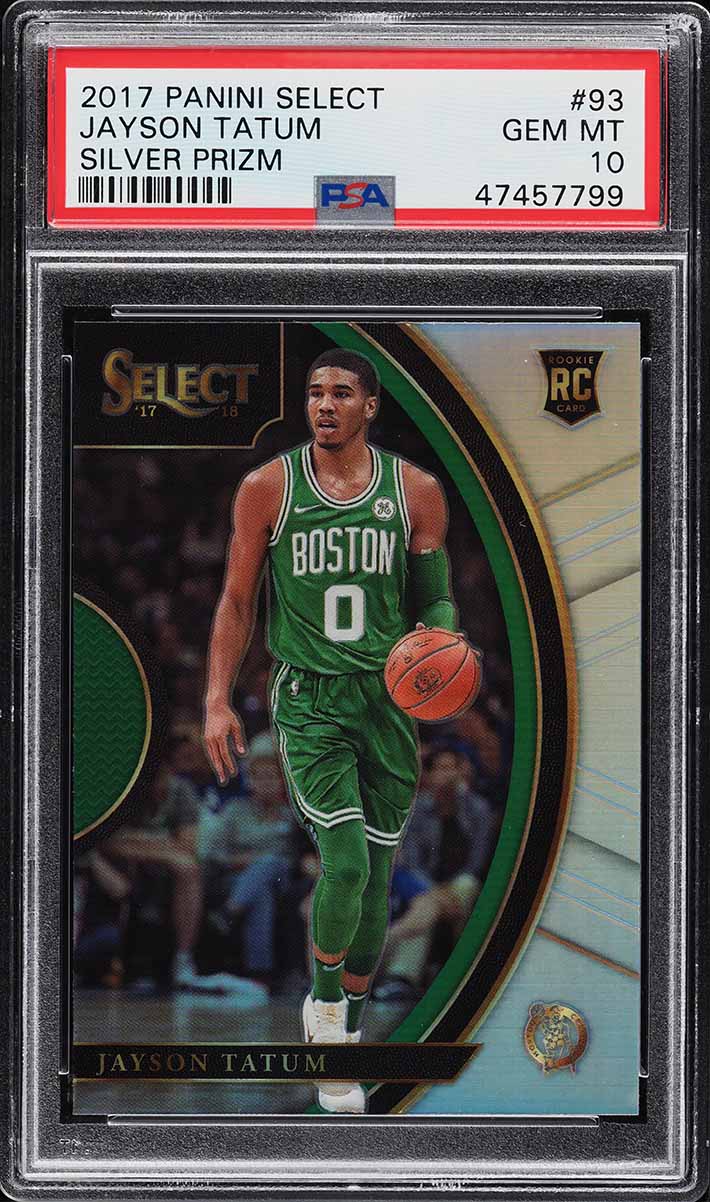 2017 Panini Select Silver Prizms Jayson Tatum ROOKIE RC PSA 10 GEM