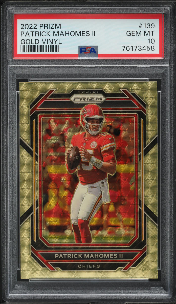 2022 Panini Prizm Gold Vinyl Patrick Mahomes II 1/5 #139 PSA 10 GEM MINT