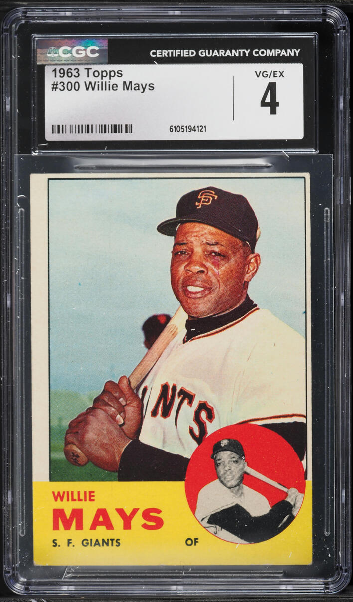 1963 Topps Willie Mays #300 CGC 4 VGEX
