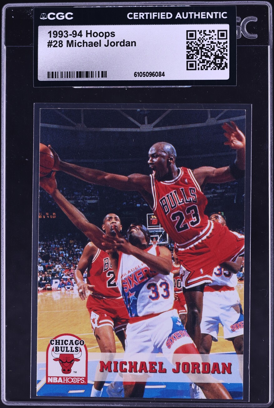 1993 Hoops Michael Jordan #28 CGC AUTH