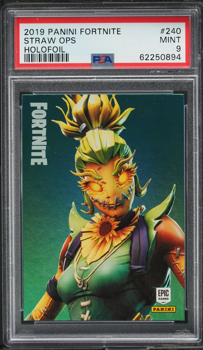2019 Panini Fortnite Series 1 Holofoil Straw Ops #240 PSA 9 MINT