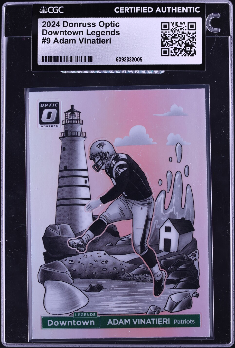 2024 Donruss Optic Downtown Legends Adam Vinatieri #9 CGC AUTH