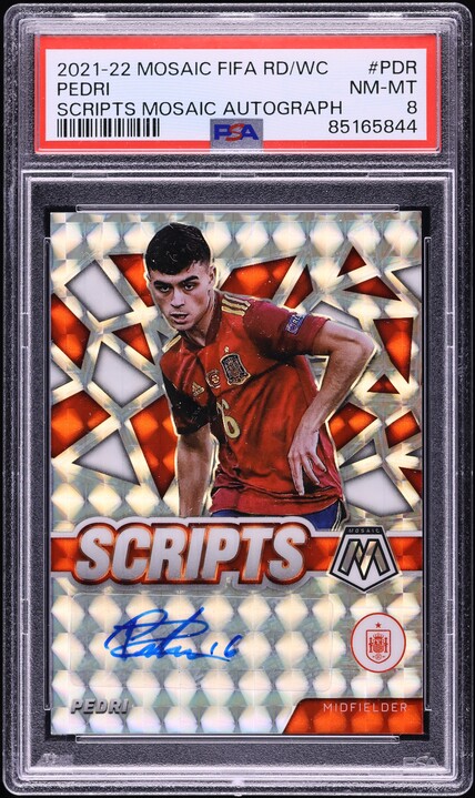 2021 Topps Chrome Aoki Neon Future Yellow Pedri ROOKIE /50 #NF-P