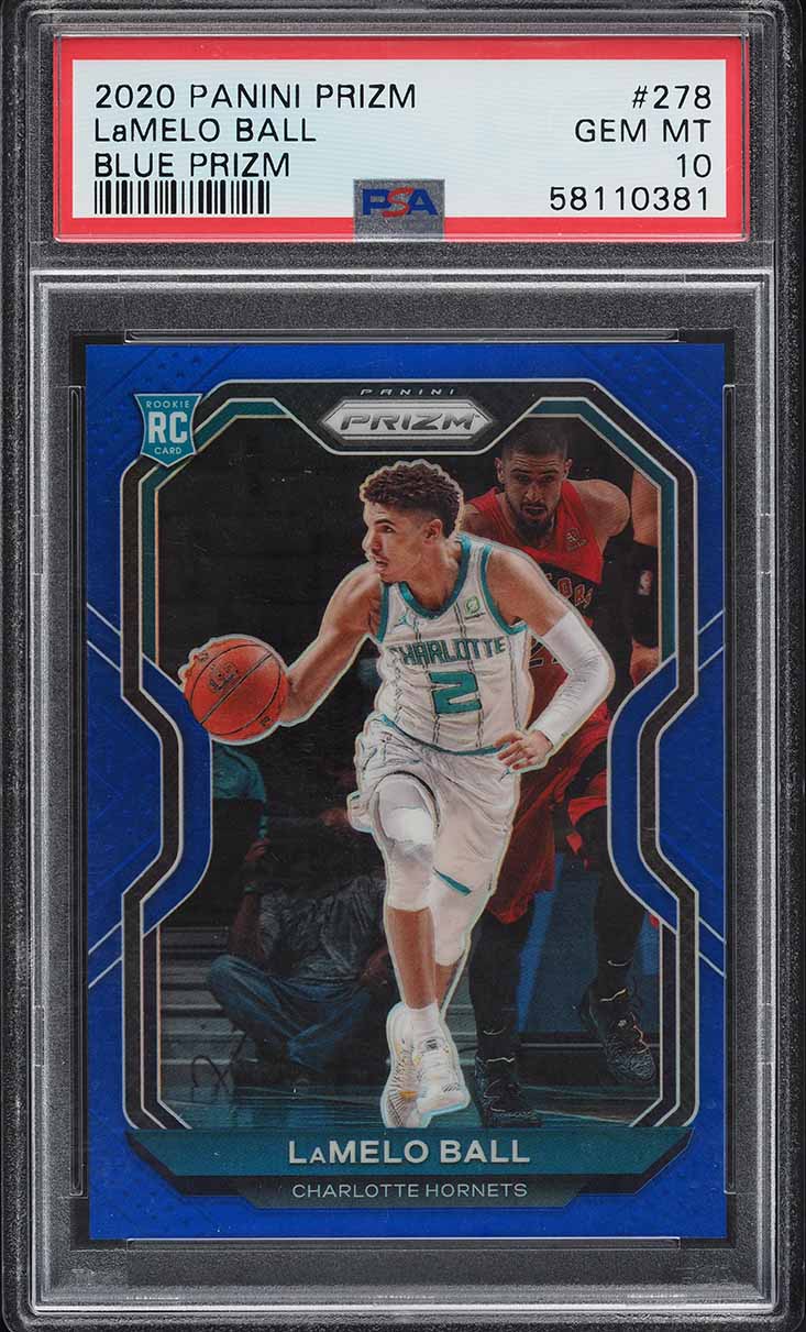 2020 Panini Prizm Blue LaMelo Ball ROOKIE /199 #278 PSA 10 GEM MINT