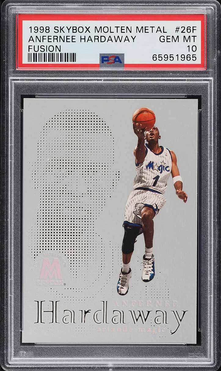 1998 Skybox Molten Metal Fusion Anfernee Hardaway #26F PSA 10 GEM
