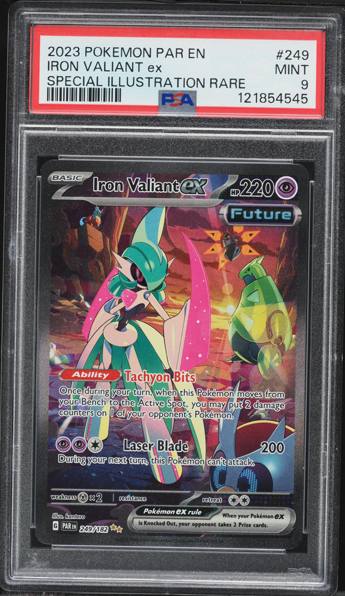 2023 Pokemon Scarlet & Violet Paradox Rift SIR Iron Valiant EX #249 PSA 9 MINT