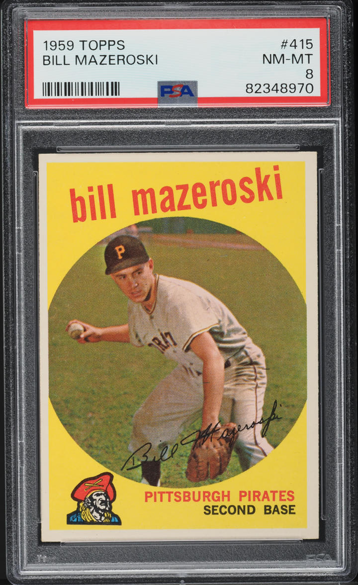 1959 Topps Bill Mazeroski #415 PSA 8 NM-MT