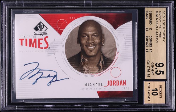 2010 SP Authentic Sign Of The Times Michael Jordan AUTO #SMI
