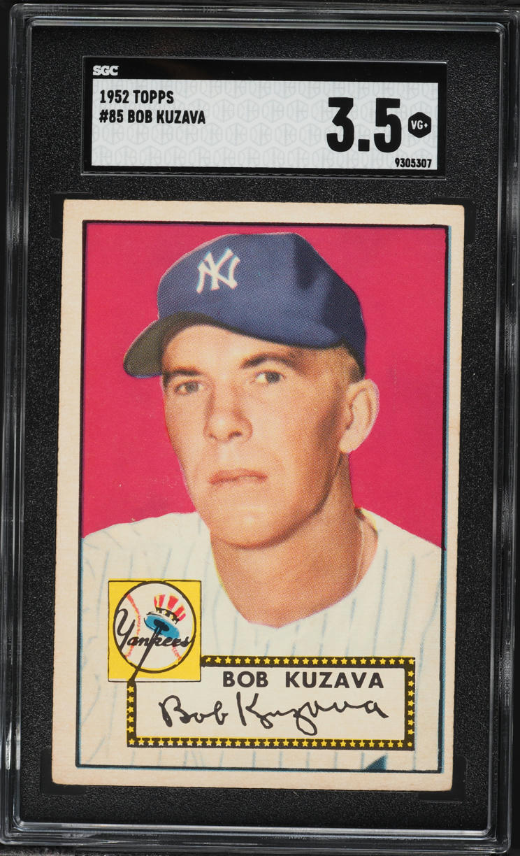 1952 Topps Bob Kuzava #85 SGC 3.5 VG+