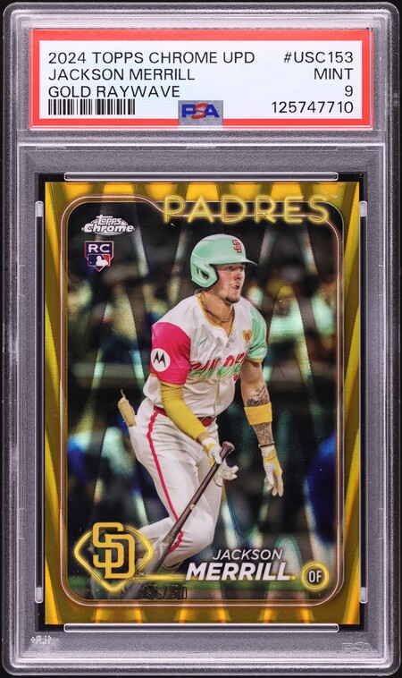 2024 Topps Chrome Aqua Lava Refractor Jackson Merrill RC /199 #207