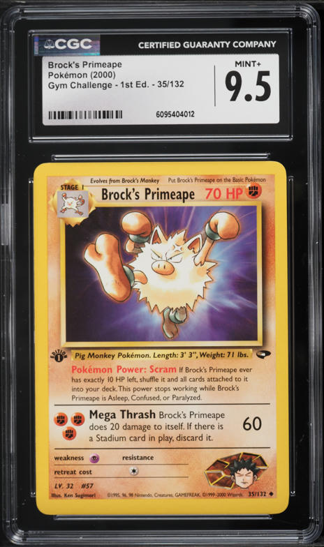 2000 Pokemon Gym Heroes Brock's Vulpix #73 CGC 10 GEM MINT on