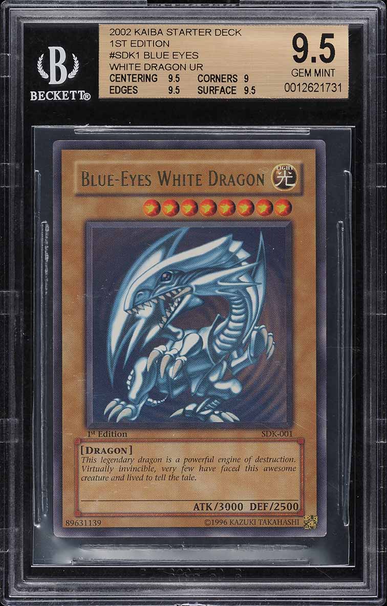 2002 Yu-Gi-Oh! Starter Deck Kaiba 1st Ed Blue-Eyes White Dragon