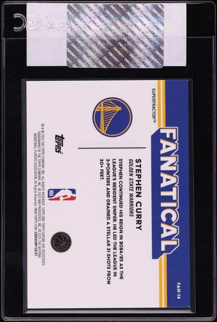 2025 Topps Chrome Fanatical Superfractor Stephen Curry 1/1 #FAN-14 CGC AUTH