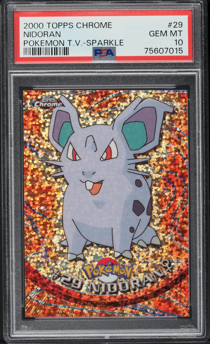 2000 Pokemon Topps Chrome Series 1 Sparkle Charizard #6 PSA