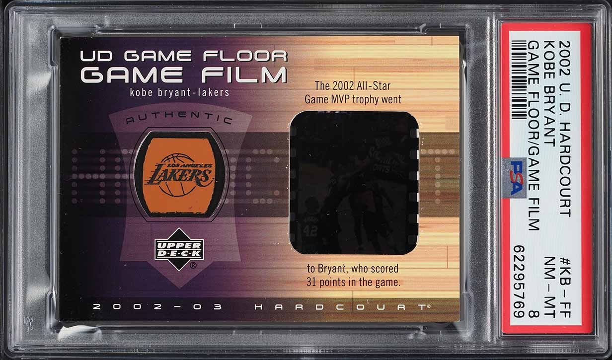 2001 Upper Deck Hardcourt Game Floor Kobe Bryant PATCH AUTO