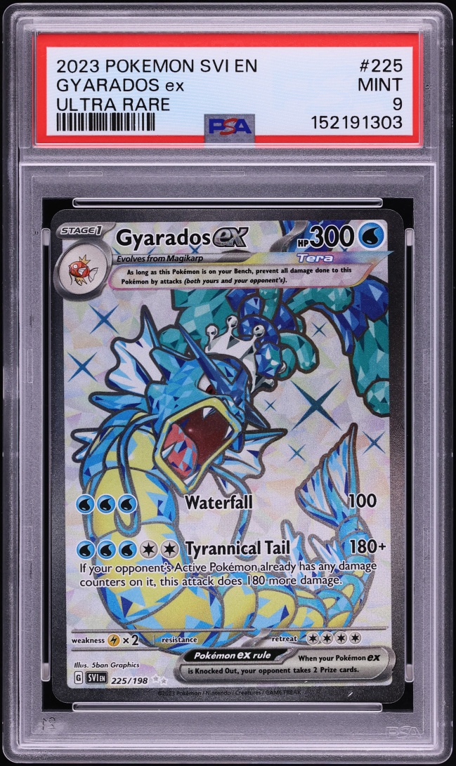 2023 Pokemon Scarlet & Violet Full Art Gyarados Ex #225 PSA 9 MINT
