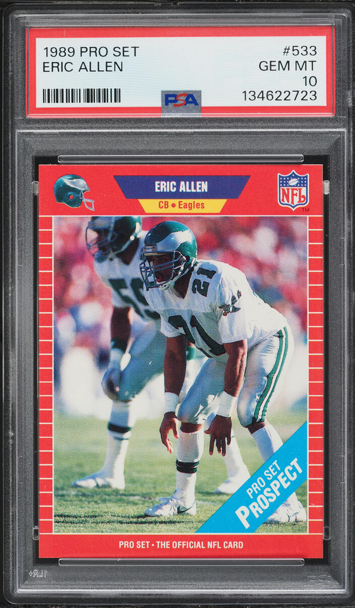1989 Pro Set Eric Allen #533 PSA 10 GEM MINT