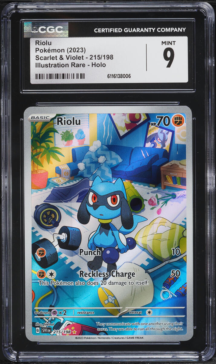 2023 Pokemon Scarlet & Violet IR Riolu #215 CGC 9 MINT