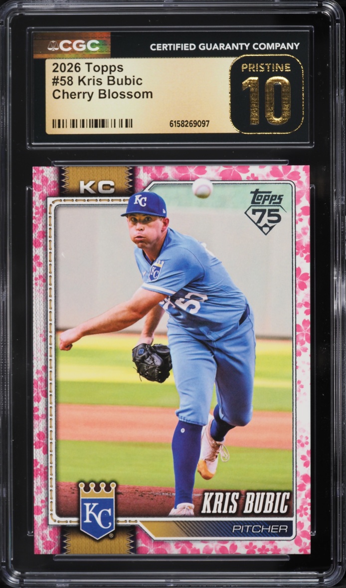 2026 Topps Cherry Blossom Kris Bubic /99 #58 CGC 10 PRISTINE