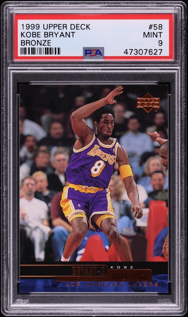 1999 Upper Deck Exclusives Kobe Bryant /100 #58 PSA 9 MINT