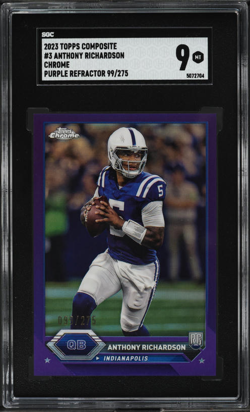 2023 Topps Motif Headline Anthony Richardson ROOKIE AUTO DNA 10