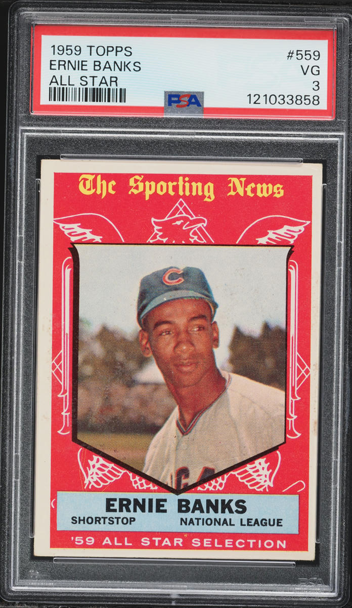 1959 Topps Ernie Banks ALL-STAR #559 PSA 3 VG