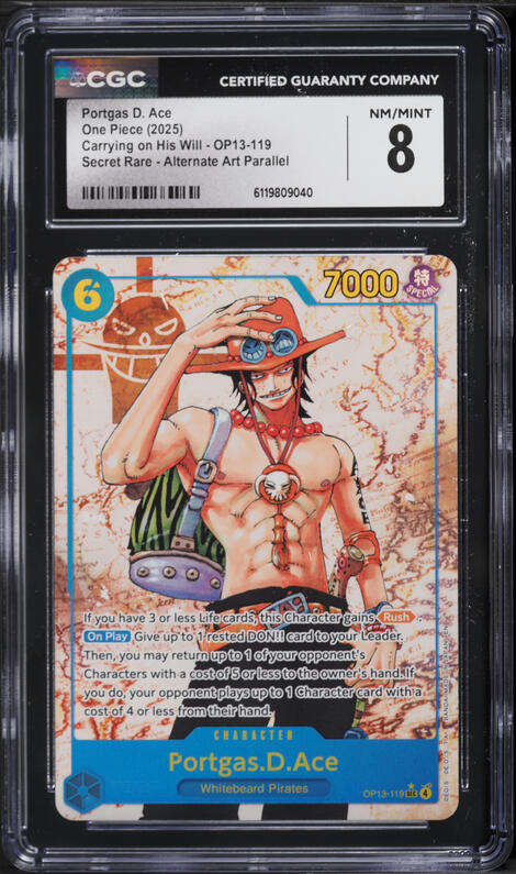 2025 One Piece Japanese Carrying On His Will Alt Art Portgas D