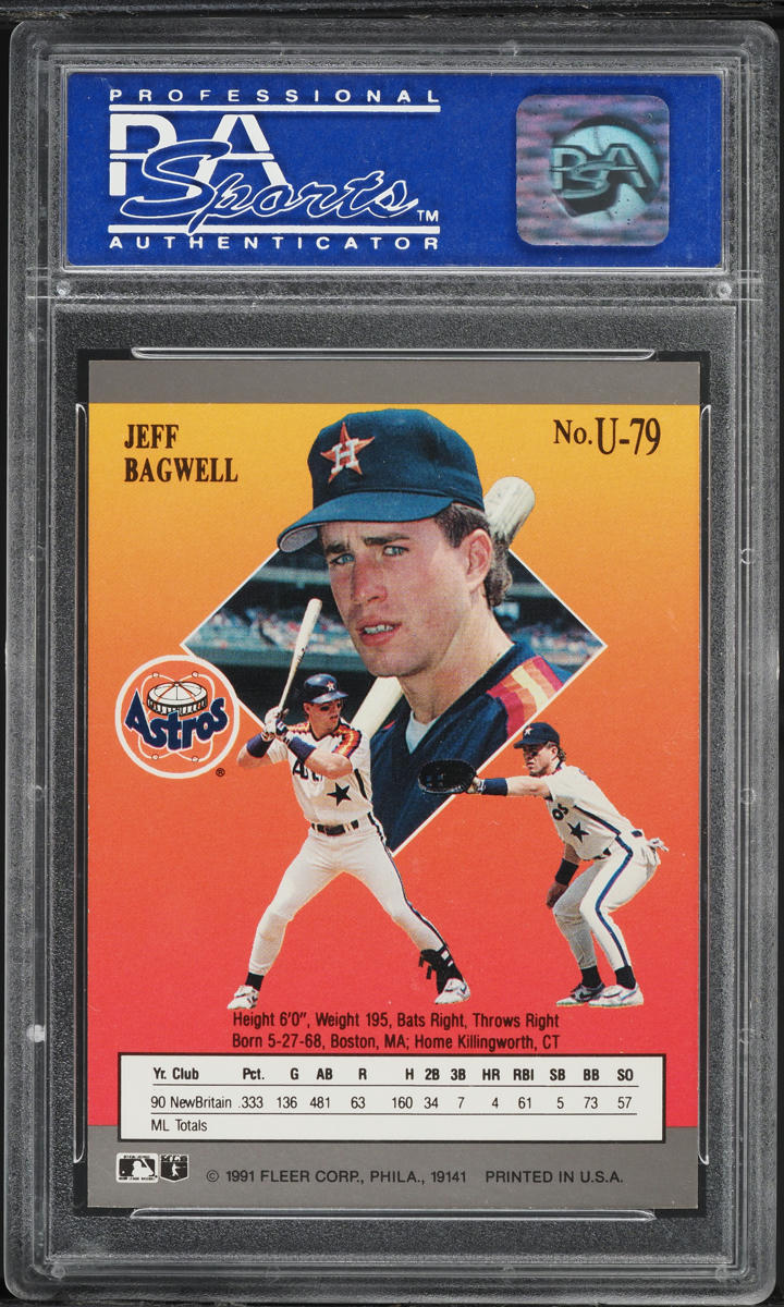 1991 Ultra Update Jeff Bagwell ROOKIE #U-79 PSA 9 MINT