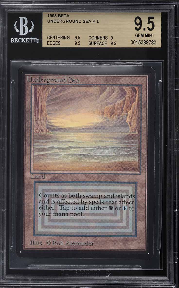 underground sea 【BGS鑑定品 9.5】リバイズド MTG 1x Underground Sea - BGS 9.5 #0008627769 - (Graded) Beta