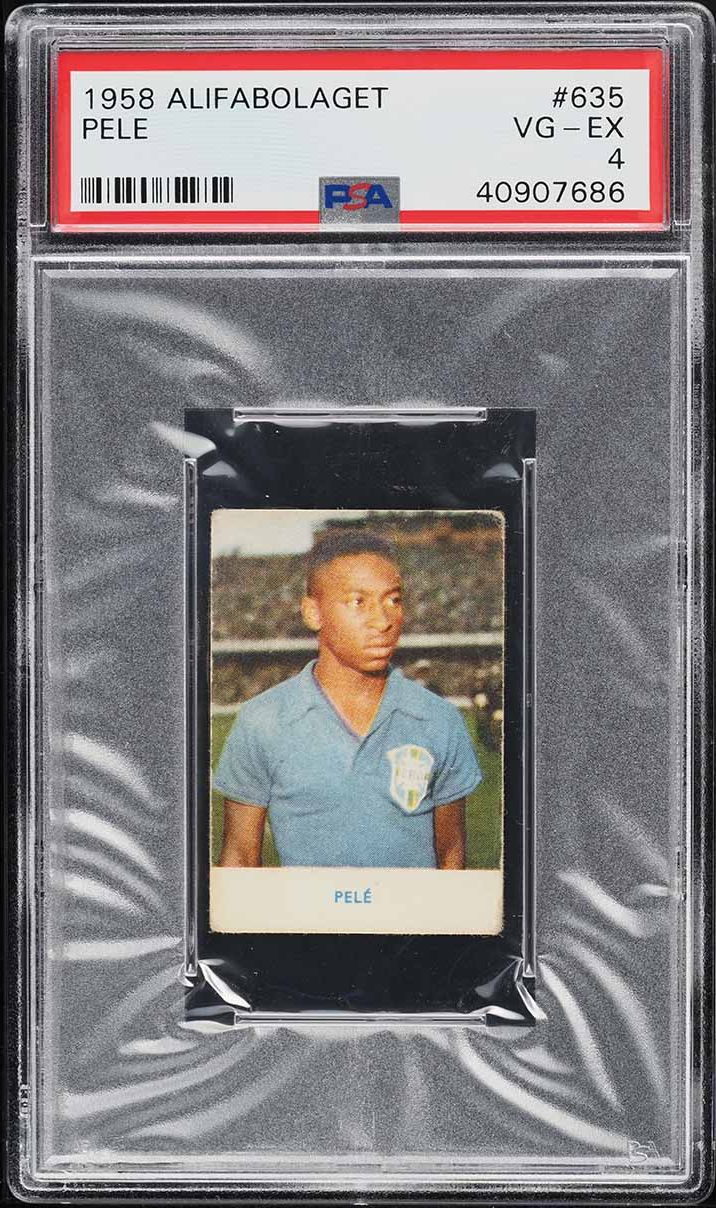 PSA 4 VG-EX Pele 1977 Errege #7 Rare Trading Card Glorias e Trofeus de - Rookie Cards