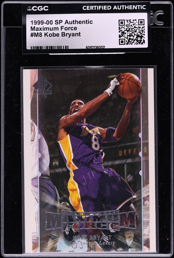 1999 SP Authentic Maximum Force Kobe Bryant #M8 CGC AUTH
