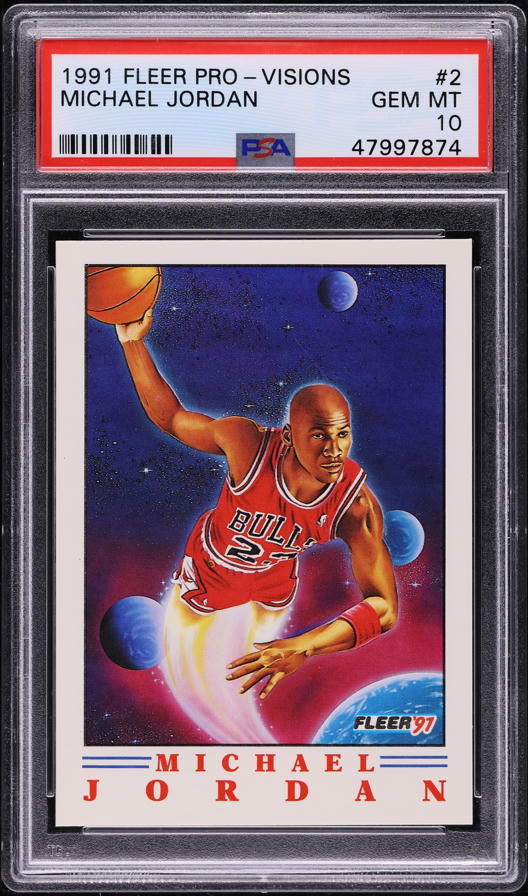 1991 Fleer Pro-Visions Michael Jordan #2 PSA 10 GEM MINT on
