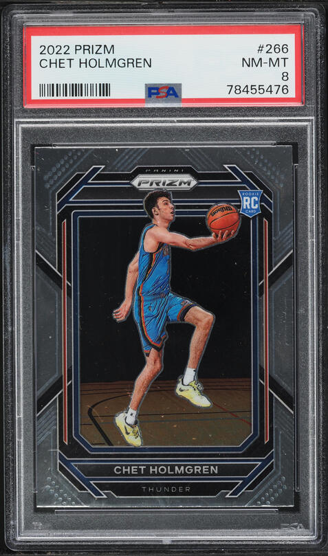 2022 Panini Prizm Blue Yellow Green Choice Chet Holmgren ROOKIE