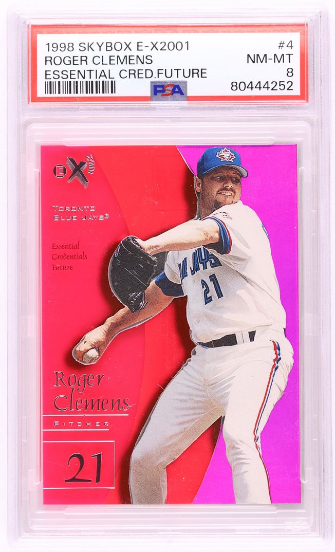 1998 Skybox E-X 2001 Essential Credentials Future Roger Clemens /97 #4 PSA 8 - Photo 1