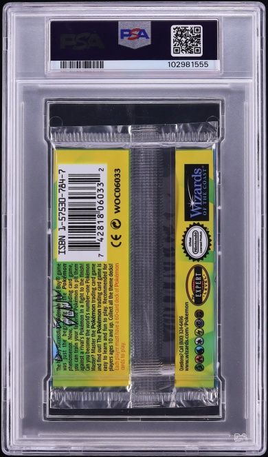 1999 Pokemon Base Set Thick Font Unlimited Foil Pack Venusaur PSA 10 GEM MINT