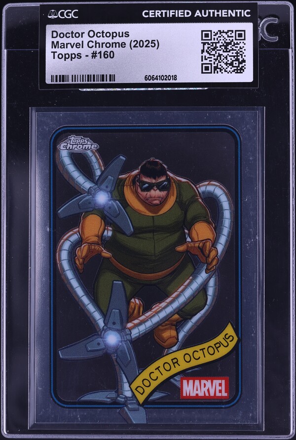 2025 Topps Chrome Marvel Doctor Octopus #160 CGC AUTH on Fanatics