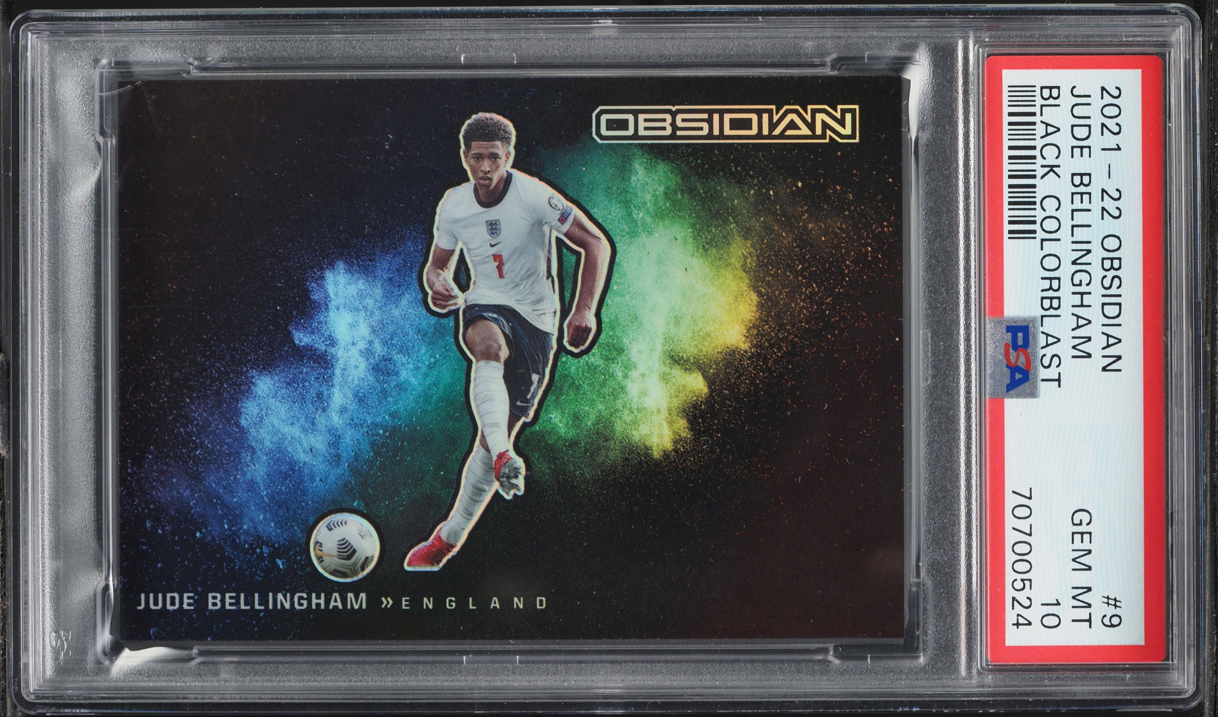 2021 Panini Obsidian Black Colorblast Jude Bellingham #9 PSA 10