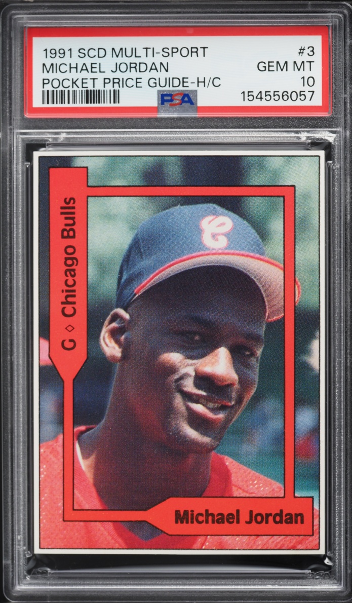 1991 SCD Multi-Sport Pocket Price Guide Michael Jordan ROOKIE #3 PSA 10 GEM MINT