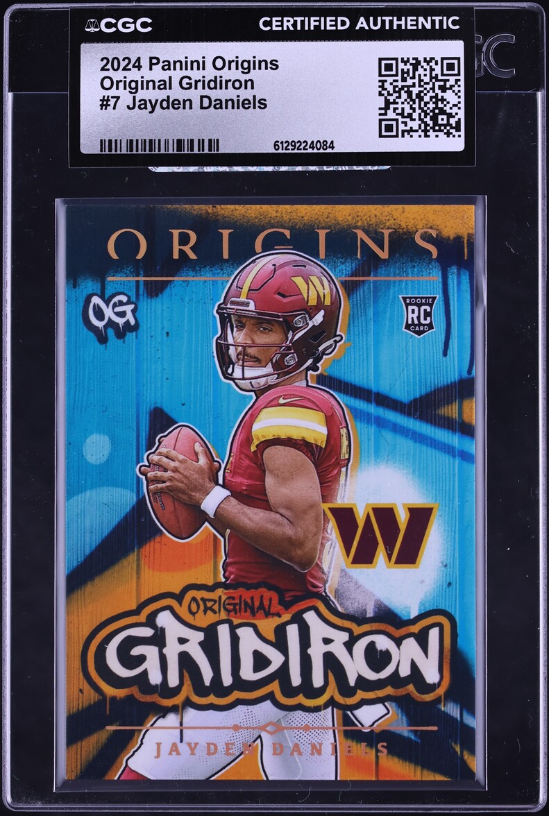 2024 Panini Origins Original Gridiron Jayden Daniels ROOKIE #7 CGC AUTH
