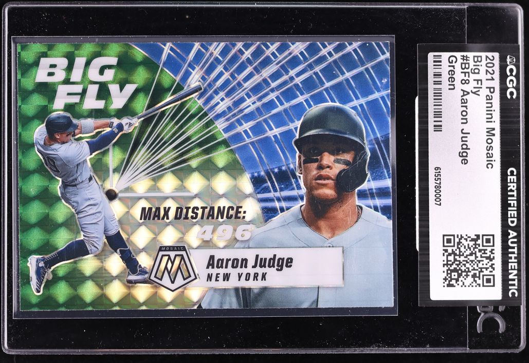 2021 Panini Mosaic Big Fly Green Aaron Judge #BF8 CGC AUTH on Fanatics ...