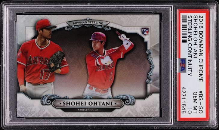 その他 Shohei Ohtani 2018 Bowman Chrome Rookie 2018 Bowman Chrome Sterling Continuity Shohei Ohtani ROOKIE PSA 10
