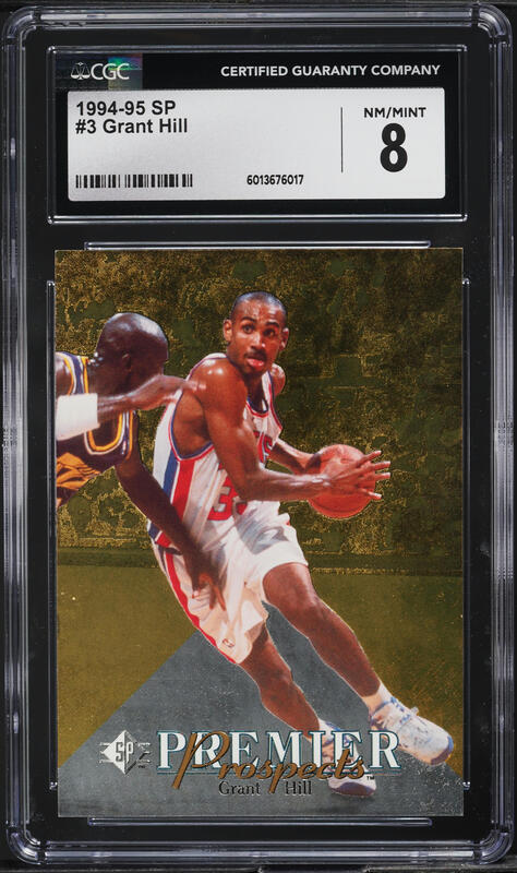 1997 Finest Embossed Refractor Grant Hill /263 #149 PSA 8 NM-MT on