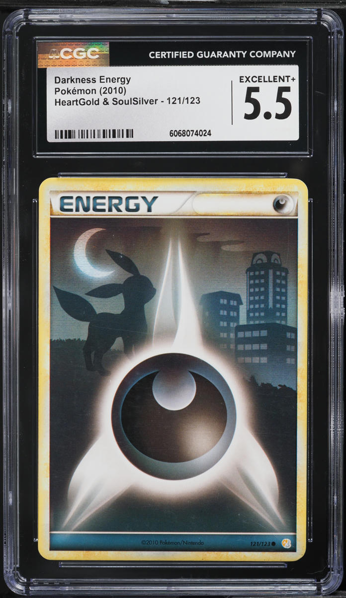 2010 Pokemon HeartGold & SoulSilver Darkness Energy #121 CGC 5.5 EX+