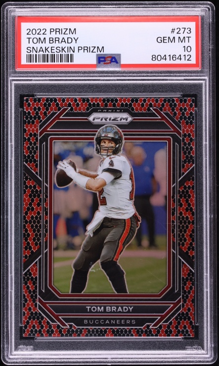 2022 Panini Prizm Snake Skin Tom Brady #273 PSA 10 GEM MINT - Photo 1